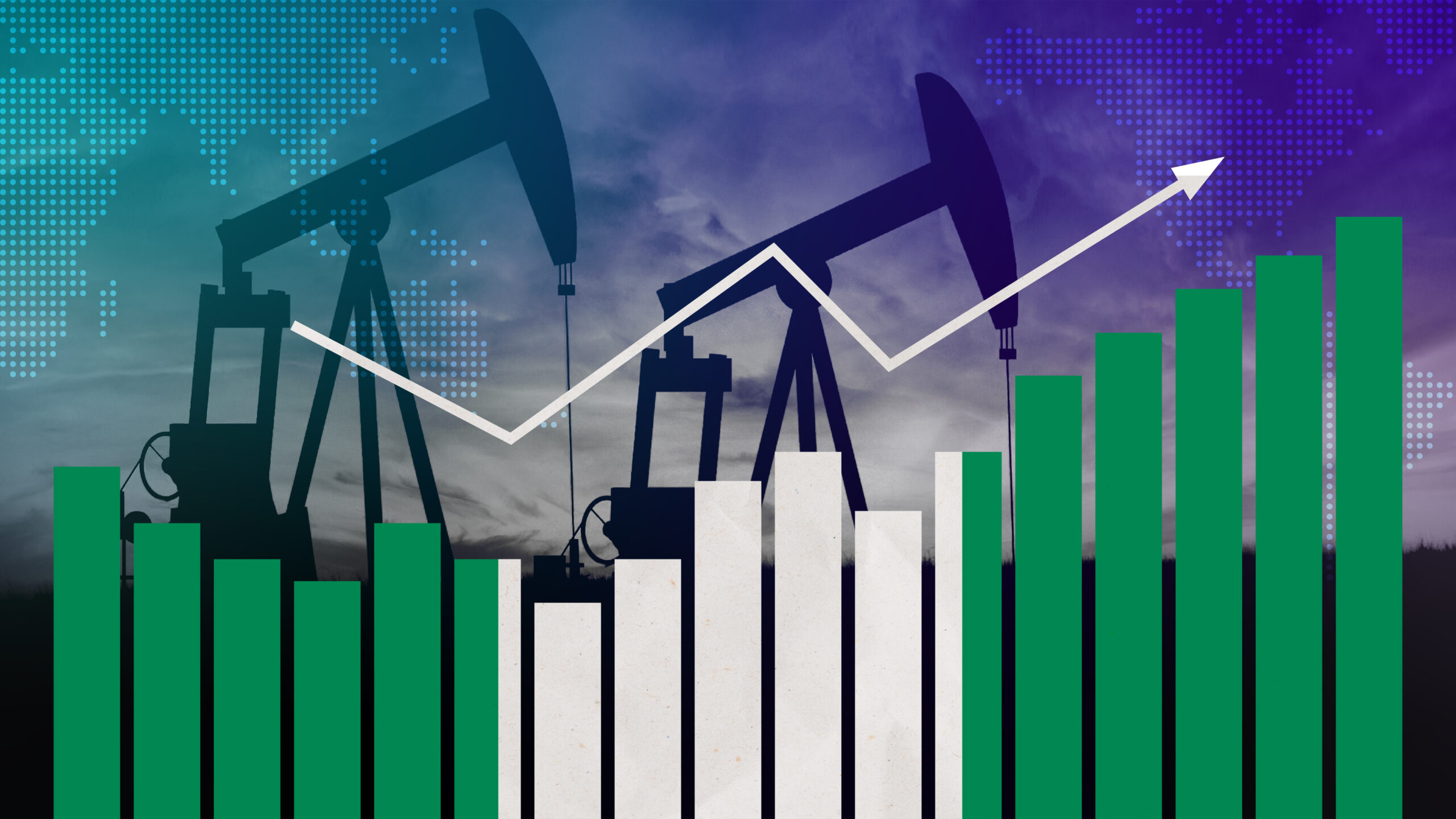 Sunbeth Energies - Oil metrics with Nigeria colors inscribed